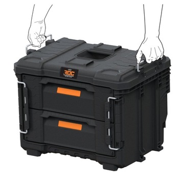 ЯЩИК ДЛЯ ИНСТРУМЕНТОВ KETER ROC PRO GEAR 2.0 С 2 ЖЕСТКИМИ ЯЩИКАМИ