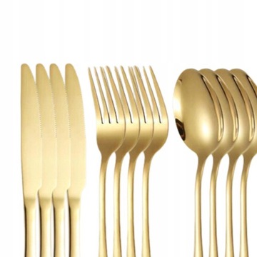 Столовые приборы Посуда Ложка Золотая вилка