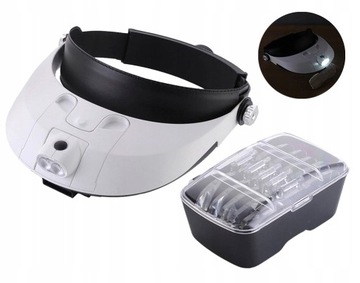 ЛУПА ДЛЯ ЧТЕНИЯ СТЕКЛЯННЫЕ ЮВЕЛИРНЫЕ УКРАШЕНИЯ ЛУПА 6x MG81001-G 2x LED
