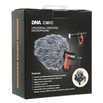 НАПРАВЛЕННЫЙ МИКРОФОН ДЛЯ ТЕЛЕФОННОЙ КАМЕРЫ СМАРТФОНА DSLR DNA CMIC