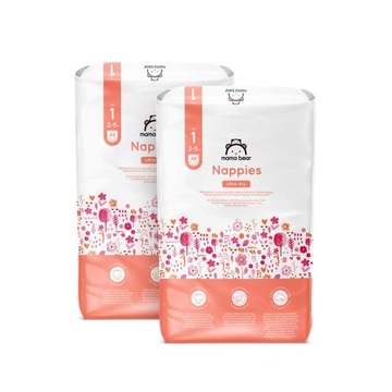 Mama Bear Ultra Dry pieluchy rozmiar 1 (2-5 kg) - MONATSBOX 96 szt