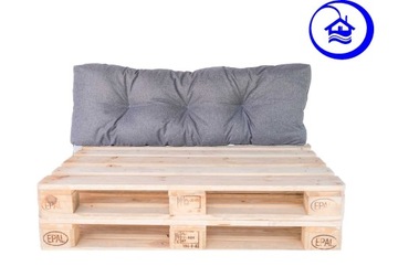 2x Poduszka 120x40 na palete Poduszki na palety EKO kolor siwy 2 sztuki