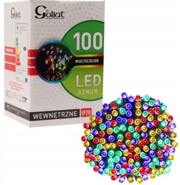 LAMPKI CHOINKOWE 100 LED MULTIKOLOR
