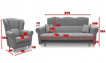 LOFT 3+1 комплект дивана и кресла для отдыха