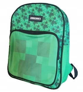 PLECAK SZKOLNY Przedszkolny MINECRAFT A4 CREEPER 31x25cm