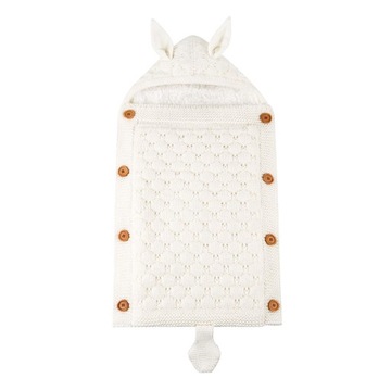 Baby Swaddle Kocyk Śpiworek Wózek Spanie