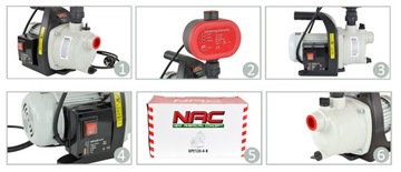 САДОВЫЙ ВОДЯНОЙ НАСОС NAC GPE120AK 1200 Вт АВТОМАТИЧЕСКИЙ