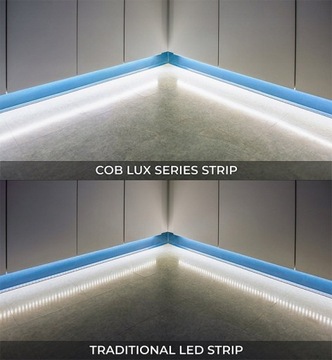 Светодиодная лента COB водонепроницаемая 1м ТЕПЛЫЙ НЕОН БЕЗУПРЕЧНЫЙ IP65 9,6Вт/м 3000К