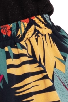 ДЛИННАЯ ЖЕНСКАЯ ЮБКА МАКСИ, ЦВЕТОЧНЫЙ УЗОР С РАЗРЕЗОМ, ЭЛЕГАНТНЫЙ MORAJ XXL