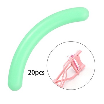 20 szt. Wkładów do zalotek Przenośna guma do standardowych lokówek w kolorze niebiesko-niebieskim