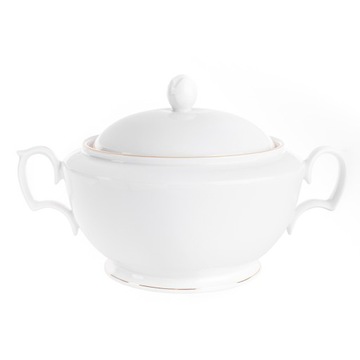 Mariapaula Biała Złota Linia waza do zupy 2,7l