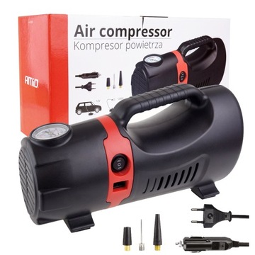 Kompresorek Samochodowy AMIO Pompka 10Bar 150PSI