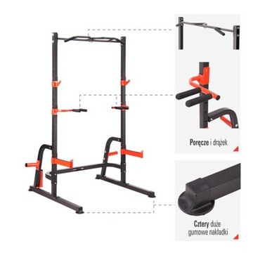 МНОГОФУНКЦИОНАЛЬНАЯ СТАЛЬНАЯ СТОЙКА ДЛЯ ТРЕНИРОВОК HMS GYM
