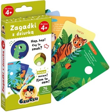 CZUCZU ZAGADKI Z DZIURKĄ DLA DZIECI CIEKAWOSKI 4+