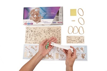 Подъемник для мраморной дорожки ДЕРЕВЯННАЯ ДОРОЖКА ДЛЯ ШАРОВ UGEARS 3D PUZZLE