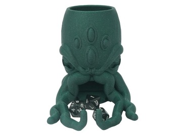 Cthulhu wieża do kości - Dice Tower Zielony z brokatem