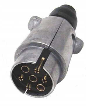 Wtyczka 12V 7 biegunowa pin aluminiowa uniwersalna