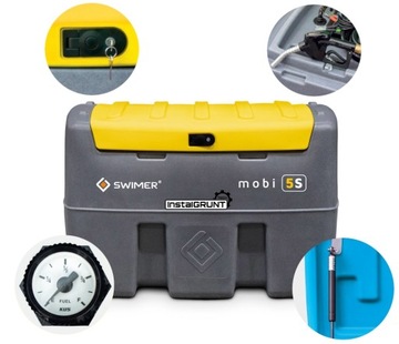 Zbiornik Mobilny 400L Na Paliwo / Olej Swimer Mobi 400 Basic + wskaźnik