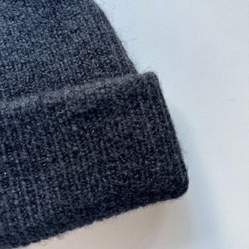 ZARA Czapka Beanie z Wełna Czarna