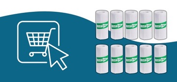 10 x SAMOPRZYLEPNE BIAŁE ETYKIETY DO MINI DRUKARKI DRUKUŚ PAPIER TERMICZNY