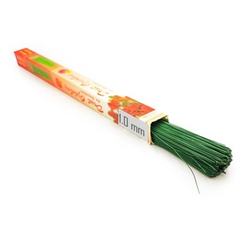 Drut Florystyczny Wyrobowy Zielony 1.0mm 1kg 40cm