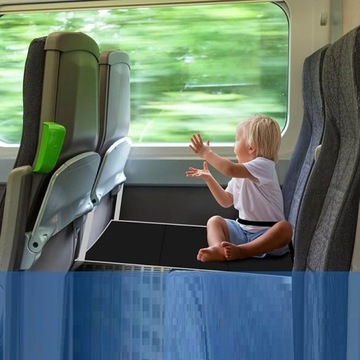 УДЛИНИТЕЛЬ СИДЕНЬЯ ДЛЯ ДЕТЕЙ ПУТЕШЕСТВУЮ В САМОЛЕТЕ, ПОЕЗДЕ, ПОРТАТИВНОМ, УДОБНОМ