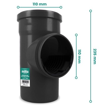 РЕВИЗИЯ ЖЕЛОБА Очиститель водосточной трубы 110 мм Сетчатый фильтр для желоба Черный КРЫШКА