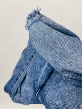Jeansowe spodnie rurki dziury S 36 Next