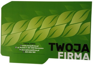 TECZKI ofertowe A4 FOLIA BŁYSK z LOGO 500 sztuk