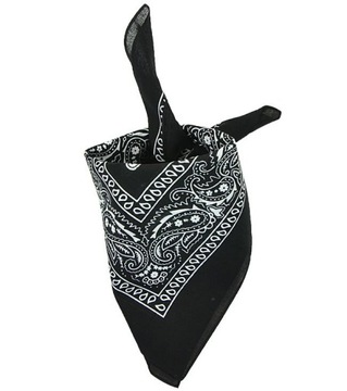 CHUSTA BANDANA BANDAMA WESTERN NA GŁOWĘ MIL-TEC Czarna
