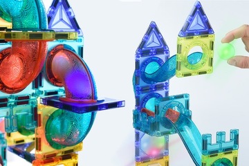 МАГНИТНЫЕ КОНСТРУКЦИОННЫЕ БЛОКИ 3D СВЕТЯЩИЕСЯ ДОРОЖКИ ОБРАЗОВАТЕЛЬНЫХ ЗДАНИЙ