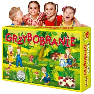 Planszowe GRY RODZINNE Grzybobranie dla DZIECKA