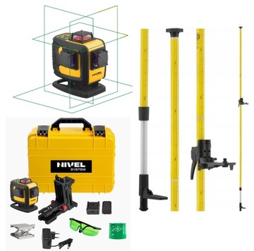 NIVEL SYSTEM CL4D-G LASER KRZYŻOWY ZIELONY +TYCZKA