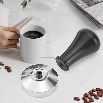 ТАМПЕР ДЛЯ КОФЕ 51ММ DELONGHI ДЛЯ КОФЕМАШИНЫ С ГРАФИНОМ ДЛЯ МОЛОКА ПОДСТАВКА