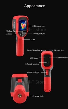 ТЕПЛОВИЗИОННАЯ КАМЕРА UTi120S USB ЖК-ЭКРАН 2.4