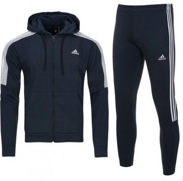 Adidas męski sportowy dres komplet granatowy GL4599/GL4602 S