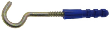 Hak okrągły z kołkiem rozporowym kołek rozporowy 6x30 mm 10 sztuk