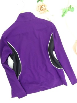BE41 sport bluza damska rozpinana treningowa bieganie fioletowa 38 M 40 L