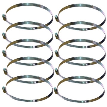 10x OPASKI ZACISKOWE ślimakowe CYBANTY ZACISKI metalowe SKRĘCANY 120-140mm