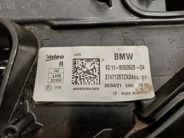 BMW 1 F40 19- SVĚTLO PRAVÁ PŘEDNÍ FULL LED 8082628-04 NA DÍLY