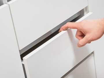 БОЛЬШОЙ ВМЕСТИТЕЛЬНЫЙ комод, ШКАФ ДЛЯ ТЕЛЕВИЗОРА, 3 ЯЩИКА, ДВЕРИ, МАТ БЕЛЫЙ, ДУБ СОНОМА, 80 см