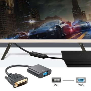 PRZEJŚCIÓWKA ADAPTER DVI DO VGA KONWERTER