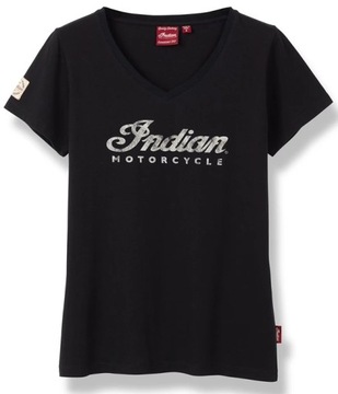 DAMSKA CZARNA KOSZULKA INDIAN MOTORCYCLE S CLASSIC