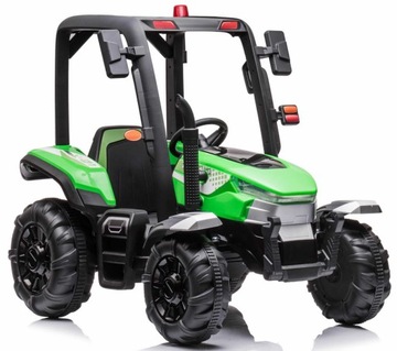 ТРАКТОР С БОЛЬШИМ АККУМУЛЯТОРОМ 24 В 7 Ач, КОЖАНЫЕ МЯГКИЕ КОЛЕСА EVA PILOT 24 В 400 ВАТ