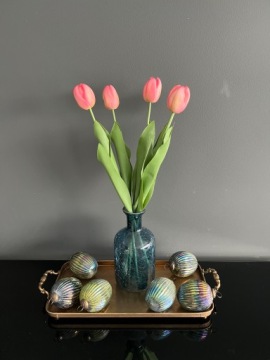 Стеклянная ваза стеклян