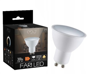 Żarówka LED GU10 3,5W 3000K ciepła 120' 300lm EDO