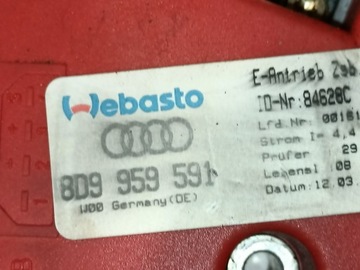 MOTOREK STŘEŠNÍHO OKNA AUDI A3 8L 8D9959591