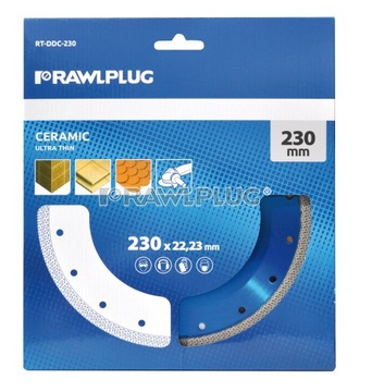 Tarcza do cięcia ceramiki Rawlplug RT-DDC-230 230x22,2 mm