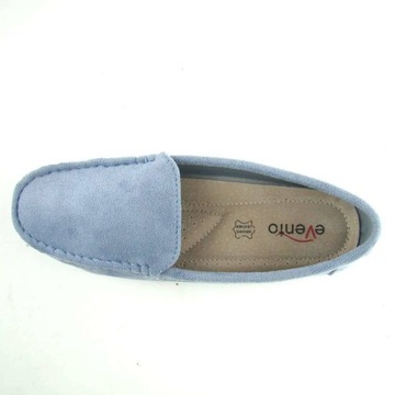 МОКАСИНЫ ИЗ ЗАМШИ СИНИЕ, ПРОФИЛИРОВАННАЯ Стелька, КОМФОРТНЫЕ 40