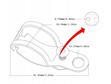 ЗАЖИМНЫЕ РУЧКИ 2 ШТ. ДЛЯ МОТОЦИКЛОВЫХ ЛАГОВ ДО 51 ММ